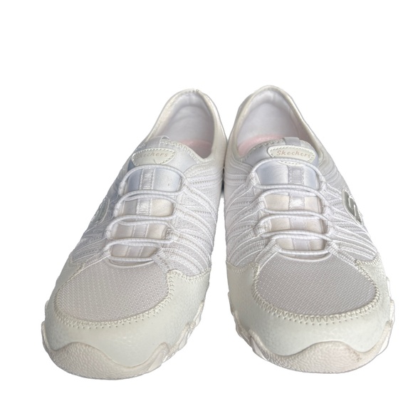 Skechers Sneakesr Bikers Lite Relive White Athletic Relaxed Fit Size 9 Slip On - Picture 4 of 12